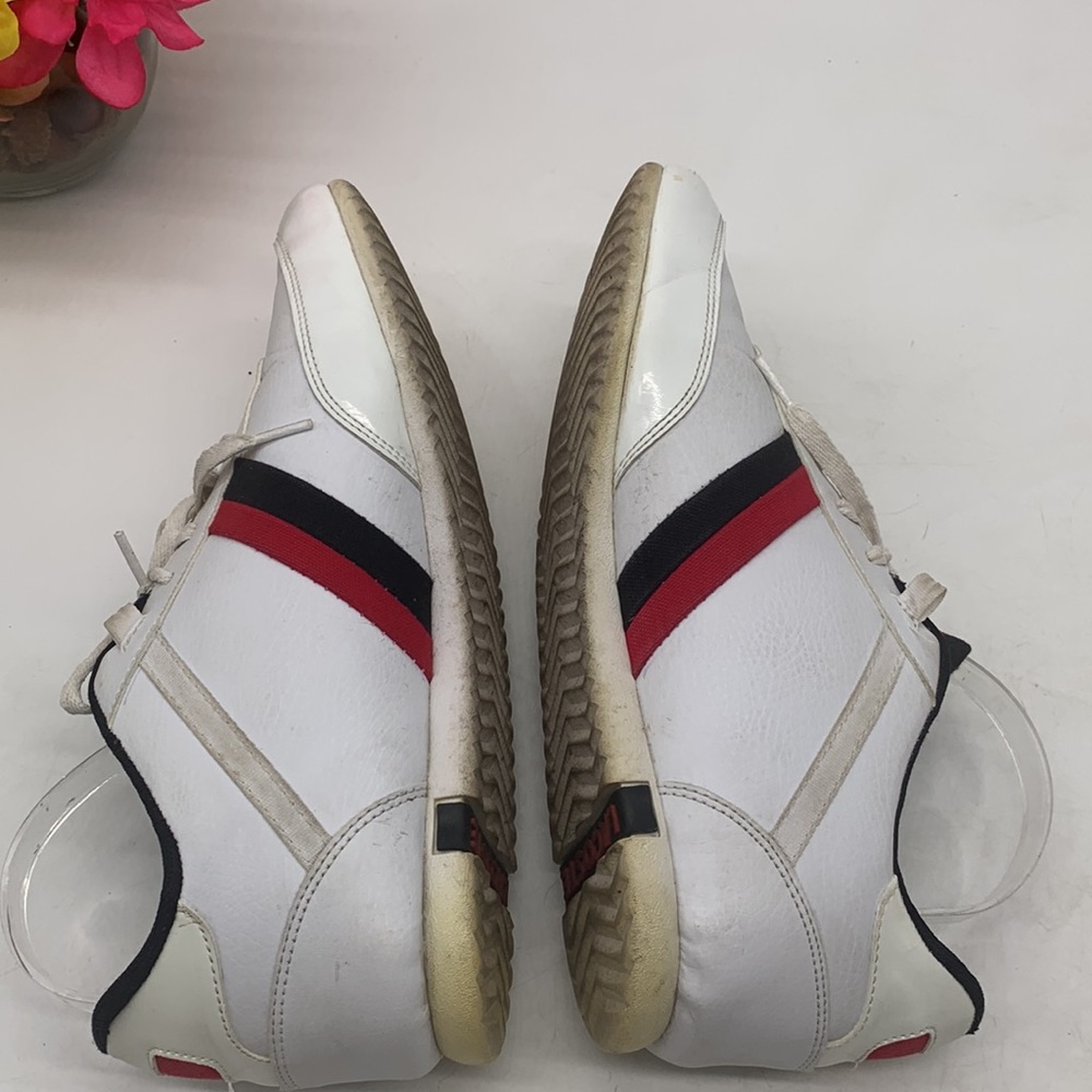 Lacoste vintage red white blue sneakers Men's size 10.5 MS4287C - Picture 6 of 13